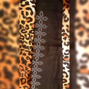 Black Rhinestone Leggings / Jeggings - OS